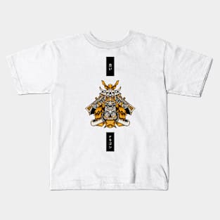 Japanese Metal Samurai Death Totem Design Kids T-Shirt